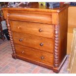 Victorian mahogany Scottish chest of drawers