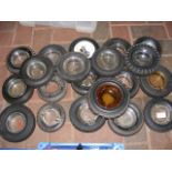 Large collection of advertising "Tyre" ashtrays, i