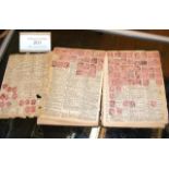 An old German stamp album containing approx. 700 s