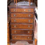 A six drawer narrow chest