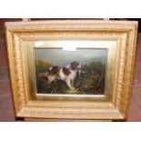 IDA RICE - 19th century oil painting of hunting do