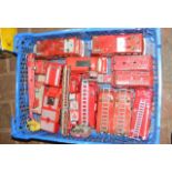 Selection of die-cast Dinky fire engines and other