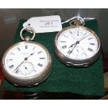 A silver cased Benson gent's pocket watch and one