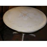 Shabby chic circular dining table