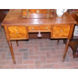 A 19th century mahogany lowboy with three drawers