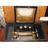Inlaid Victorian cylinder music box, playing eight