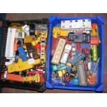 Plastic tray containing die-cast model vehicles -