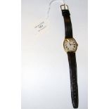 A lady's vintage 18ct gold cased wrist watch