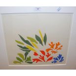 HENRI MATISSE - a lithograph "Acanthes" - 1954 - s