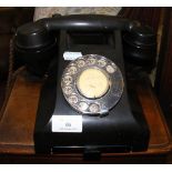 Vintage Bakelite telephone with GPO stamp to base