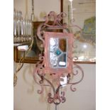 Decorative wrought iron and stained glass porch la