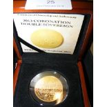 2013 Coronation double sovereign coin with Limited
