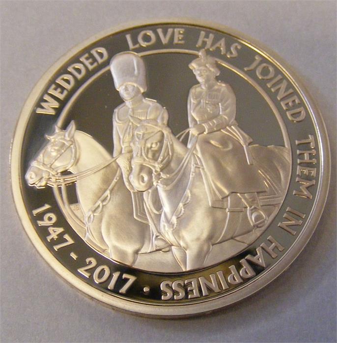 A 1947 - 2017 Elizabeth II commemorative gold £5 c - Image 3 of 5