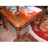 A Victorian mahogany table with single drawer to t