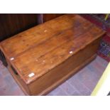 Antique pine blanket chest