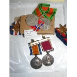 First World War pair of Long Service Medals - 5457