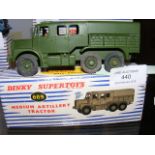 Boxed Dinky Supertoy - 689 - Medium Artillery Trac