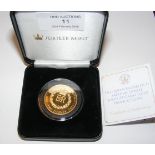 A Queen Elizabeth II 22ct gold proof £2 coin
