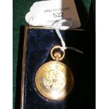 A lady's 18ct gold pocket watch
