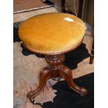 Victorian revolving piano stool