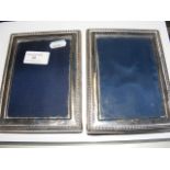A silver photo frame - 15.5cm x 12cm, together wit