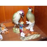 Beswick Pheasant ornament, together with two other