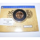 A 2002 gold proof sovereign