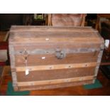 Antique dome top trunk