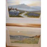 ALFRED GRAHAME - watercolour of heath-land scene,