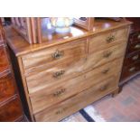 A Georgian mahogany chest of drawers