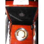 A 1947 - 2017 Elizabeth II commemorative gold £5 c