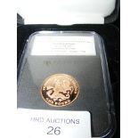 St George and The Dragon gold proof £1 coin