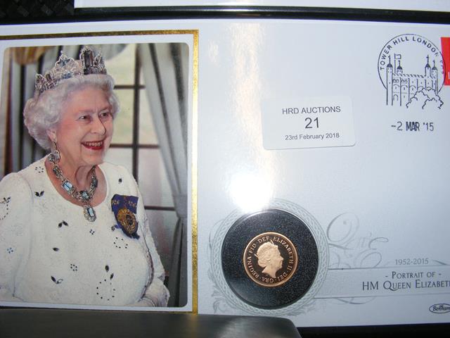 A Queen Elizabeth II portrait 22ct gold proof sove