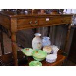 A 19th century mahogany side table with single dra