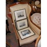 An Edwardian drawing room chair