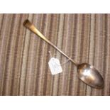 Georgian silver basting spoon