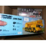 Boxed Mobile Crane, together with other die-cast v