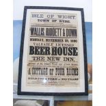 An original Wallis, Riddett & Down poster from 188