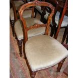 A set of six 19th century dining chairs