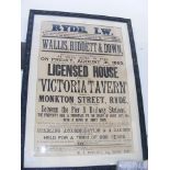 An original Wallis, Riddett & Down poster from 188