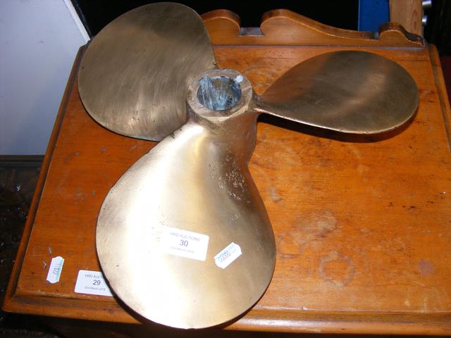 A 36cm diameter bronze ship's propeller