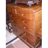 Victorian mahogany chest of two short and four lon