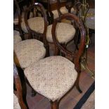 Set of six 19th century dining chairs