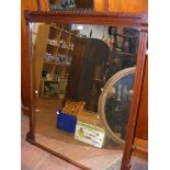 Antique overmantel mirror - 112cm wide