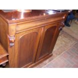 A 19th century mahogany chiffonier base