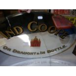 An original Ind Coope oval advertising mirror - 60