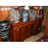 A Victorian mahogany mirrored back sideboard with