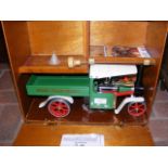 A Mamod steam wagon with carrying case - 40cm long