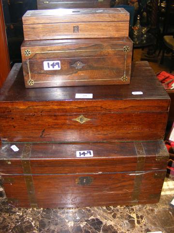 Selection of 19th century boxes