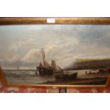 W BYHAM - a marine oil on canvas - 50cm x 74cm